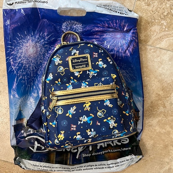 NWT Authentic Disney Parks Loungefly 50th Anniversary mini backpack Grail